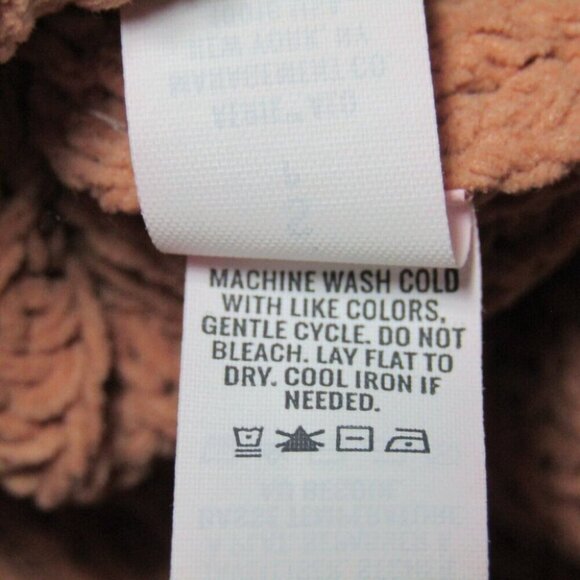 Aerie Oversized Mocha Brown Long Sleeve Tunic Sweater Size S Rib Knit Side Vents - Picture 9 of 9